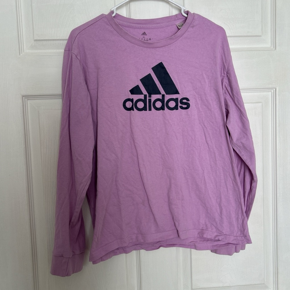 Adidas Kids Lavender Long Sleeve Tee